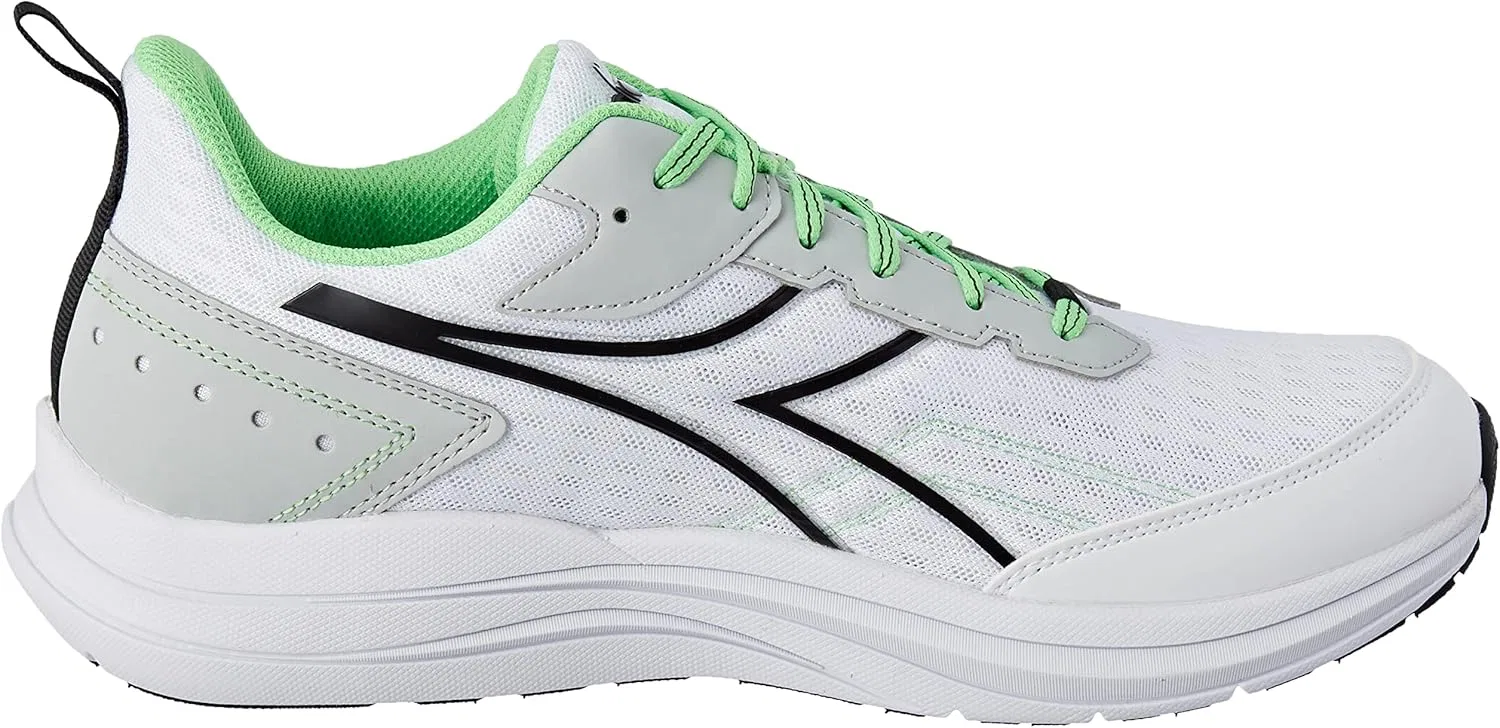 Мужские кроссовки для гимнастики Diadora, White Green Fluo Black — фото 4