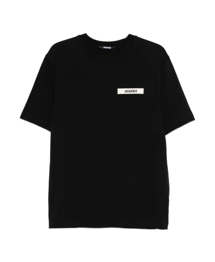 

Черная футболка с нашивкой с логотипом. Jacquemus, черный
