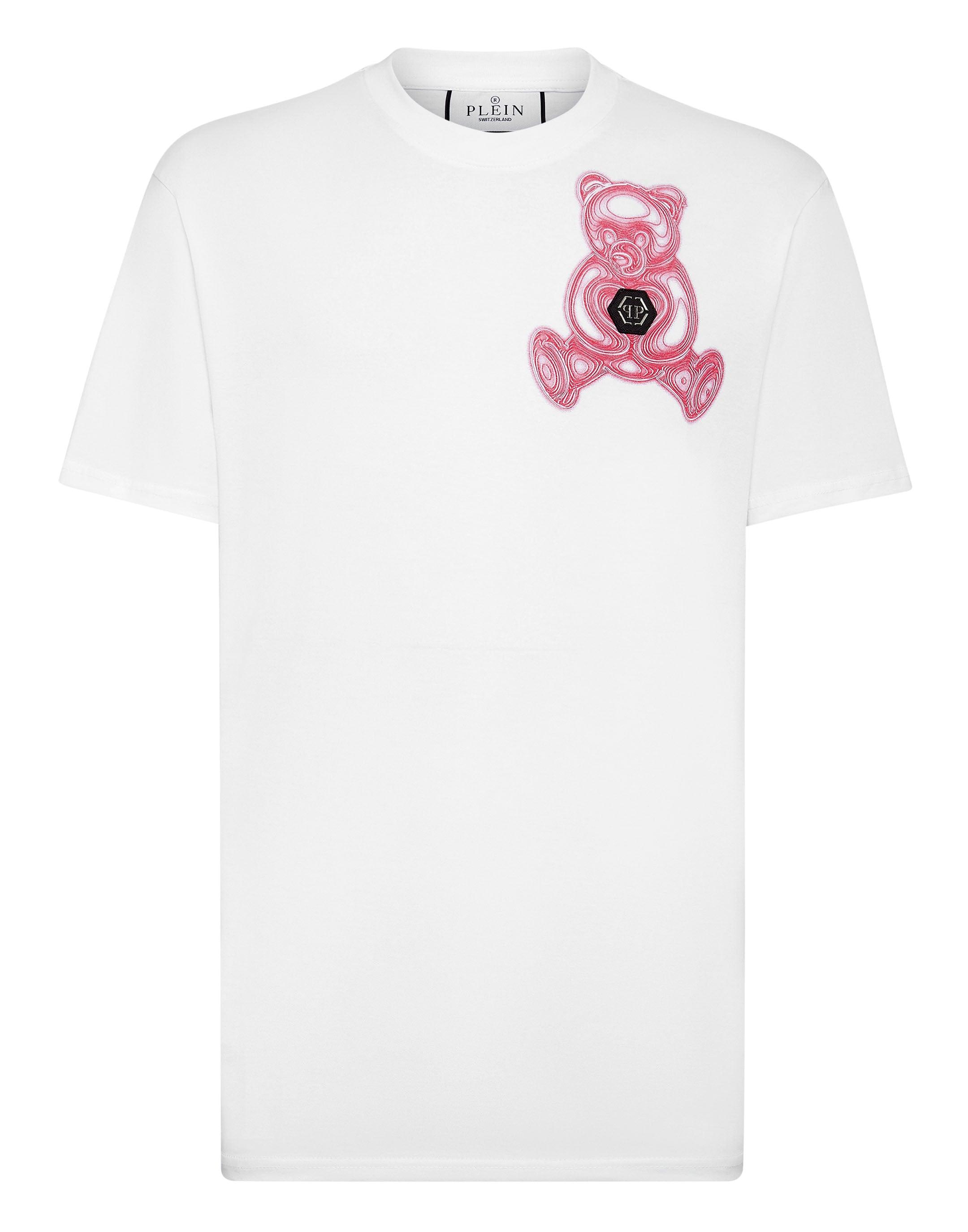 

Футболка с круглым вырезом SS Teddy Bear PHILIPP PLEIN, белый