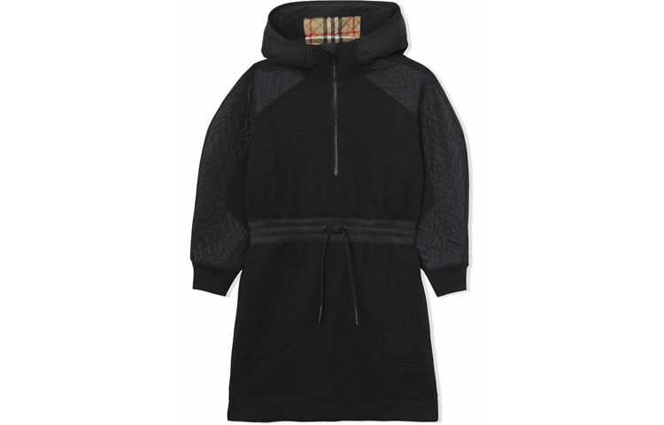 

Детское платье Burberry Kids, цвет Black