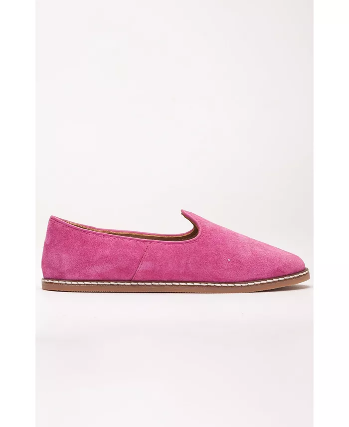 Туфли Istanbul Suede Leather Slip On Flats (женские) Epilogue Shoes, розовый — фото 3