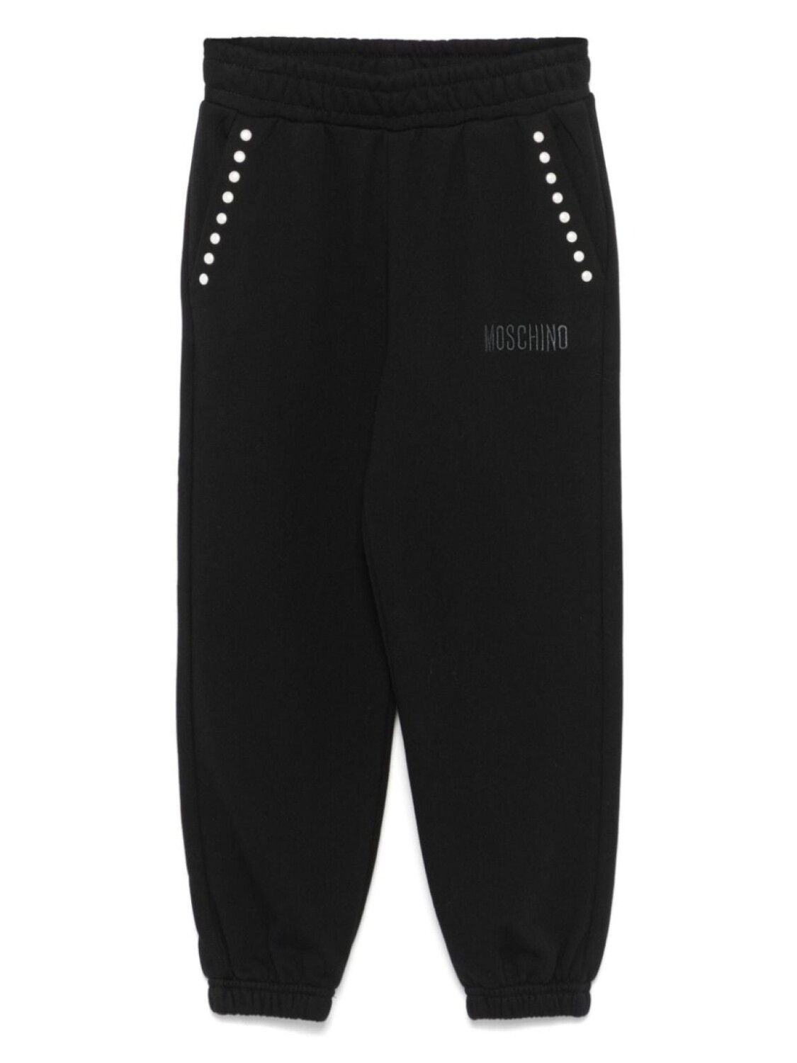 

Moschino Kids спортивные брюки с заклепками, черный