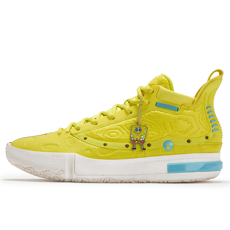 

361° Баскетбольные кроссовки Joker Yokei Generation One, мужские, средней высоты, кисло-желтые, перьевые, белые