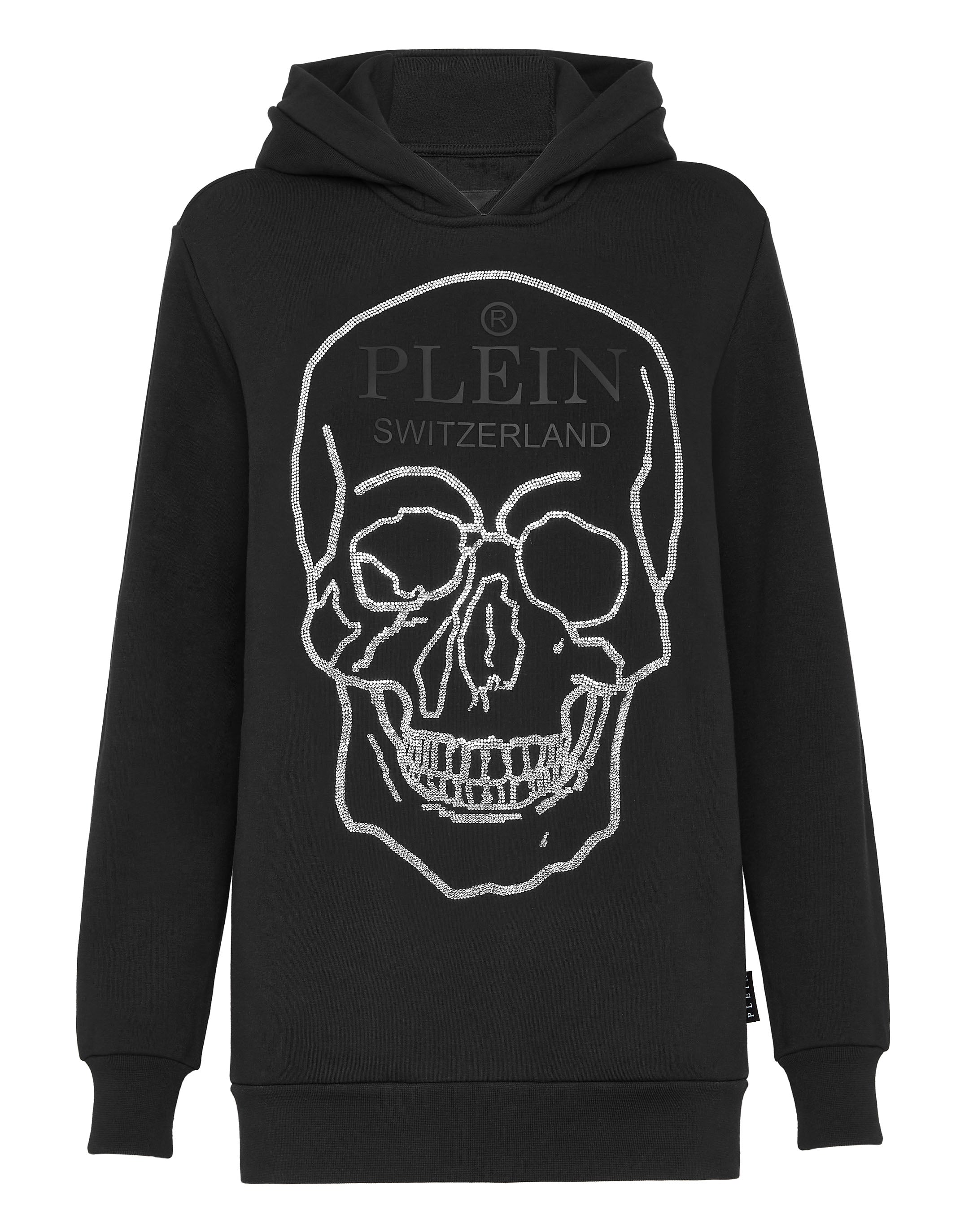 

Толстовка с капюшоном Crystal Skull PHILIPP PLEIN, черный