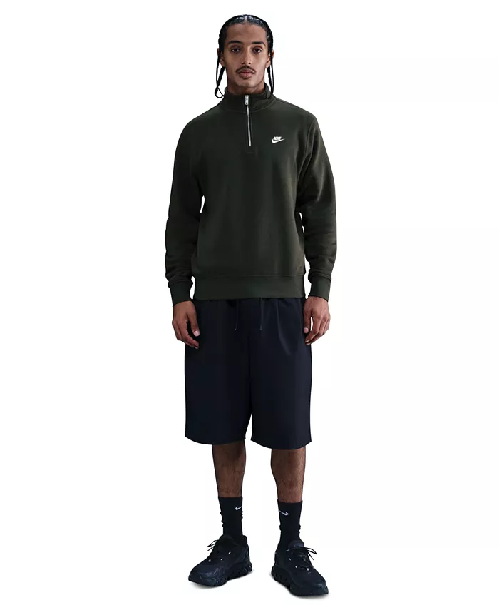 

Мужская спортивная толстовка Club с полузастежкой из флиса Nike, зеленый