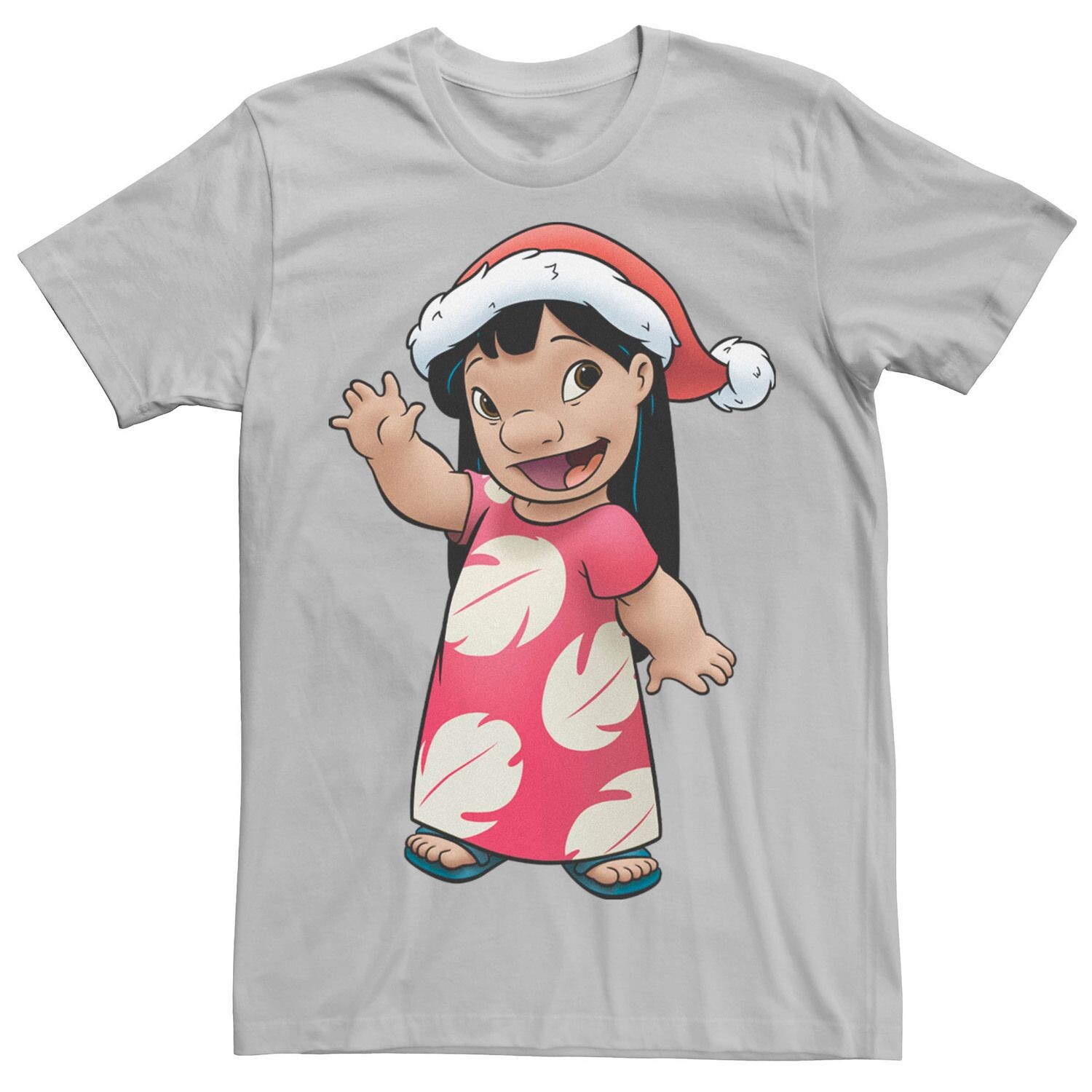 

Мужская футболка Lilo & Stitch Christmas Lilo Santa Hat с портретом Disney