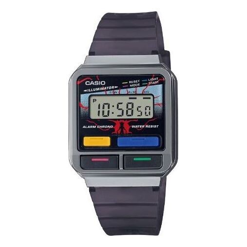 

Часы x netflix stranger things digital 'black' Casio, черный
