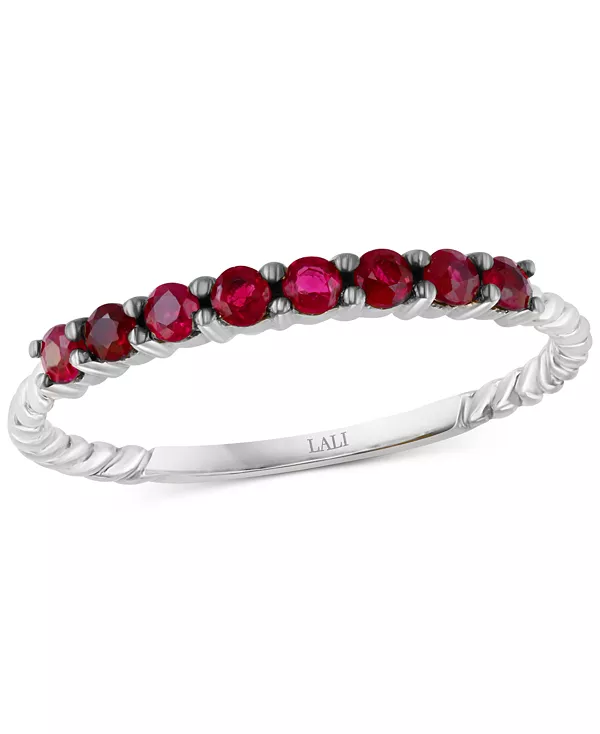 

Кольцо с рубином (0,36 карата) из 14-каратного белого золота Lali Jewels, ruby