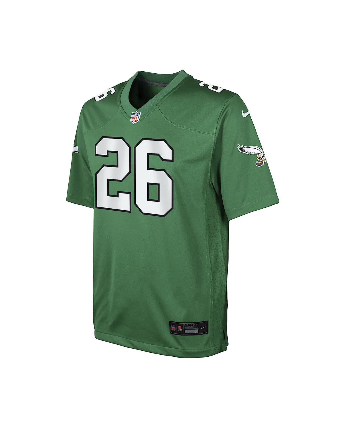 Детская большая игровая футболка Nike NFL Saquon Barkley Philadelphia Eagles, Kelly Green