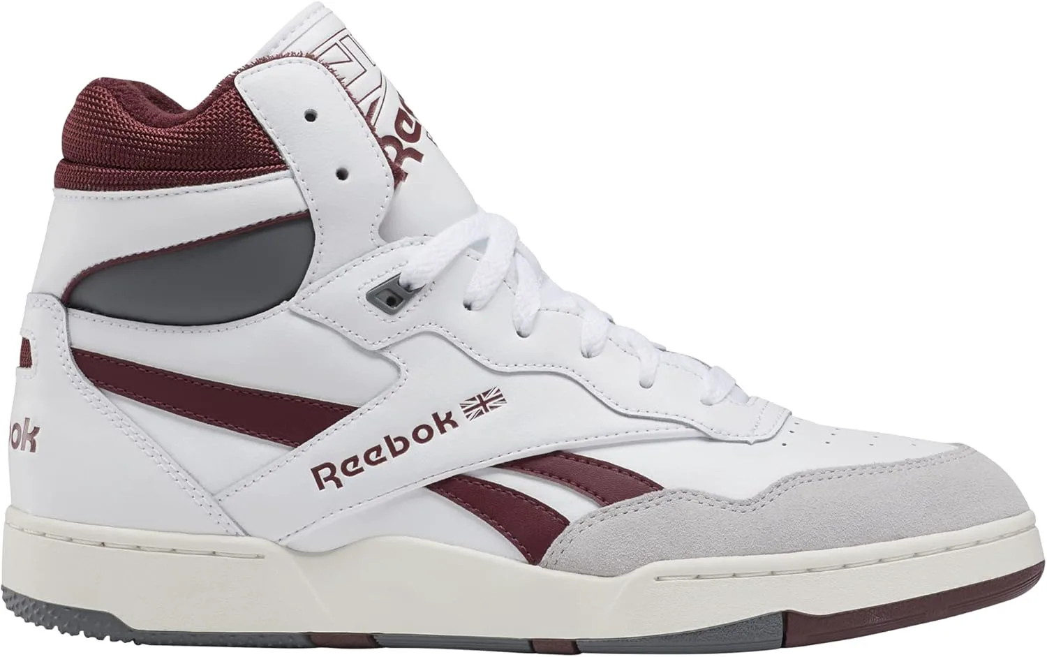 

Женские кроссовки Reebok BB 4000 II Mid, белый/бордовый/серый