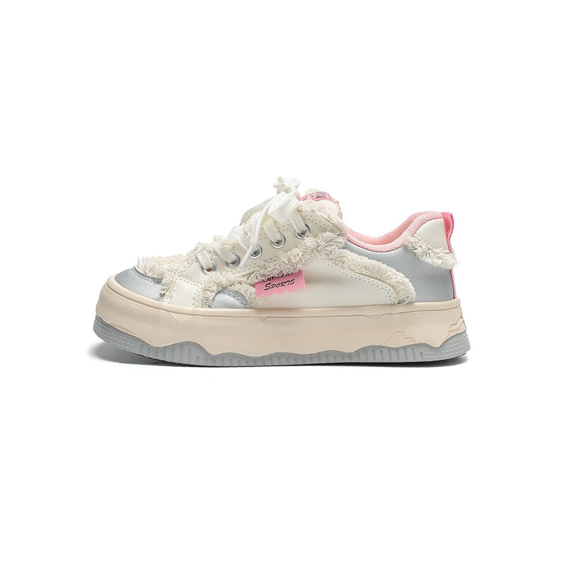 

Кроссовки Forever 21 Skateboarding Shoes Women's Low-top, белый/серый