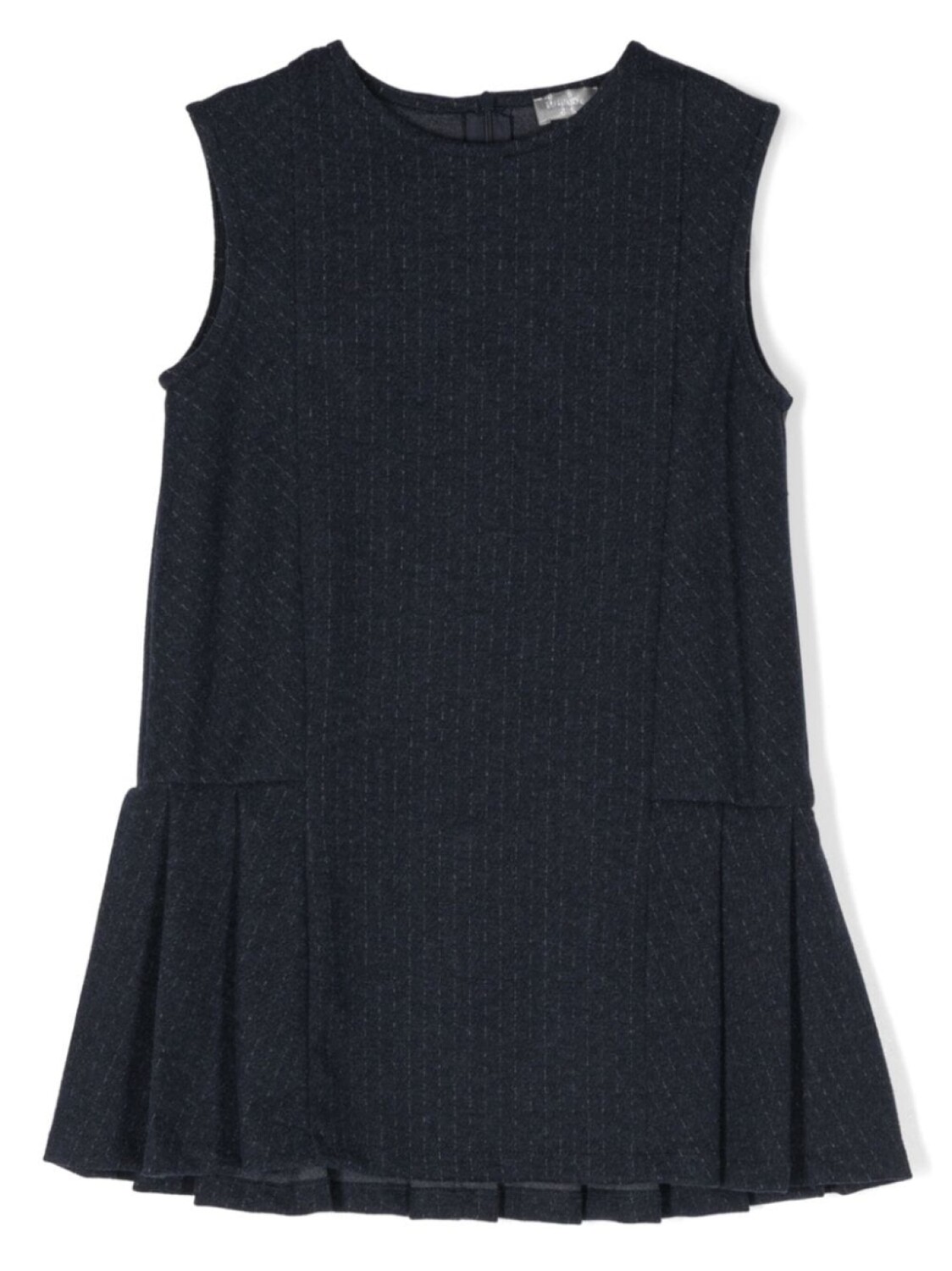 

Il Gufo pleated-skirt sleeveless dress, синий