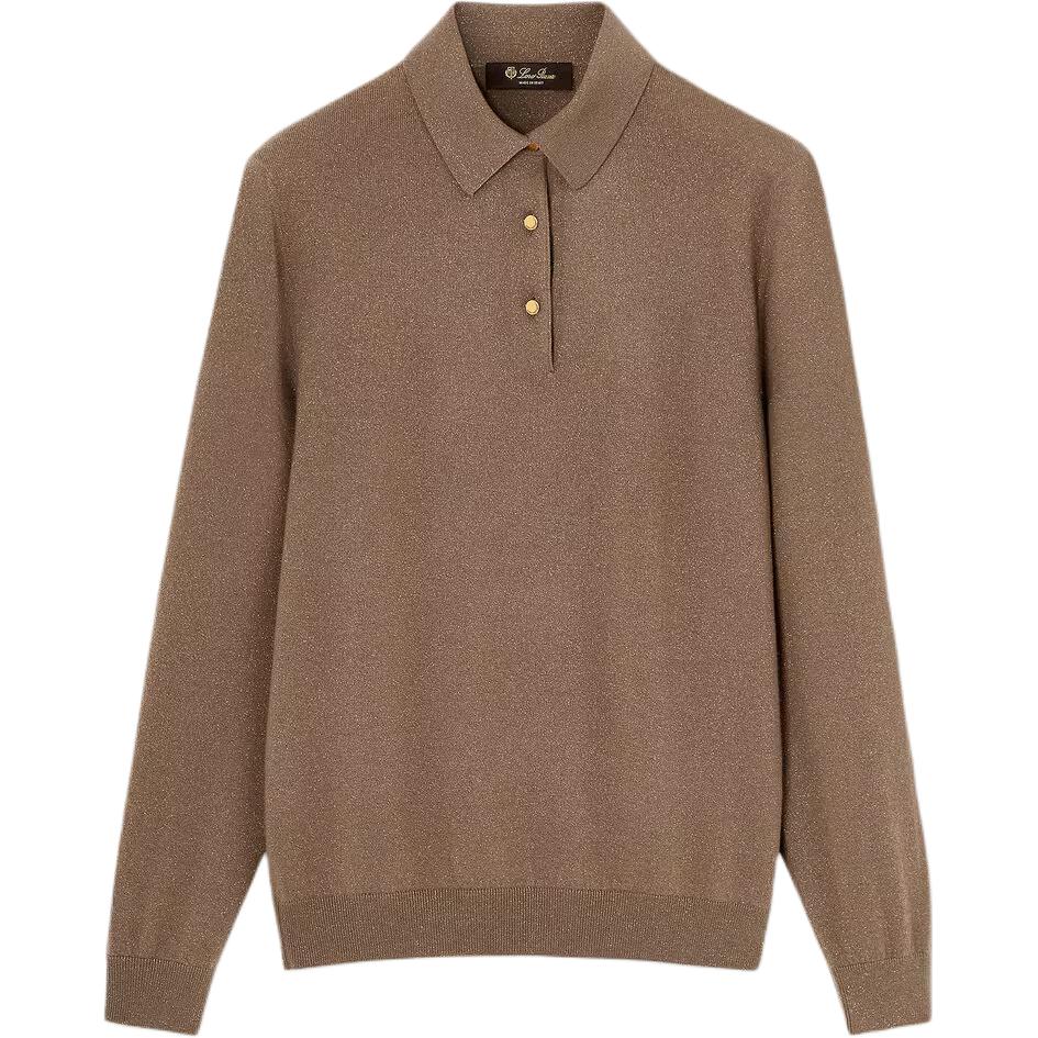 

FW25 Кашемировый свитер женский Loro Piana, коричневый