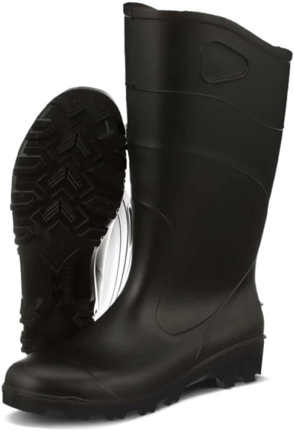 

Мужские водонепроницаемые ботинки Heartland All Purpose 15 - легкие, гибкие современные ПВХ-ботинки с удобной застежкой и противоскользящей подошвой Heartland Footwear, черный/стальной