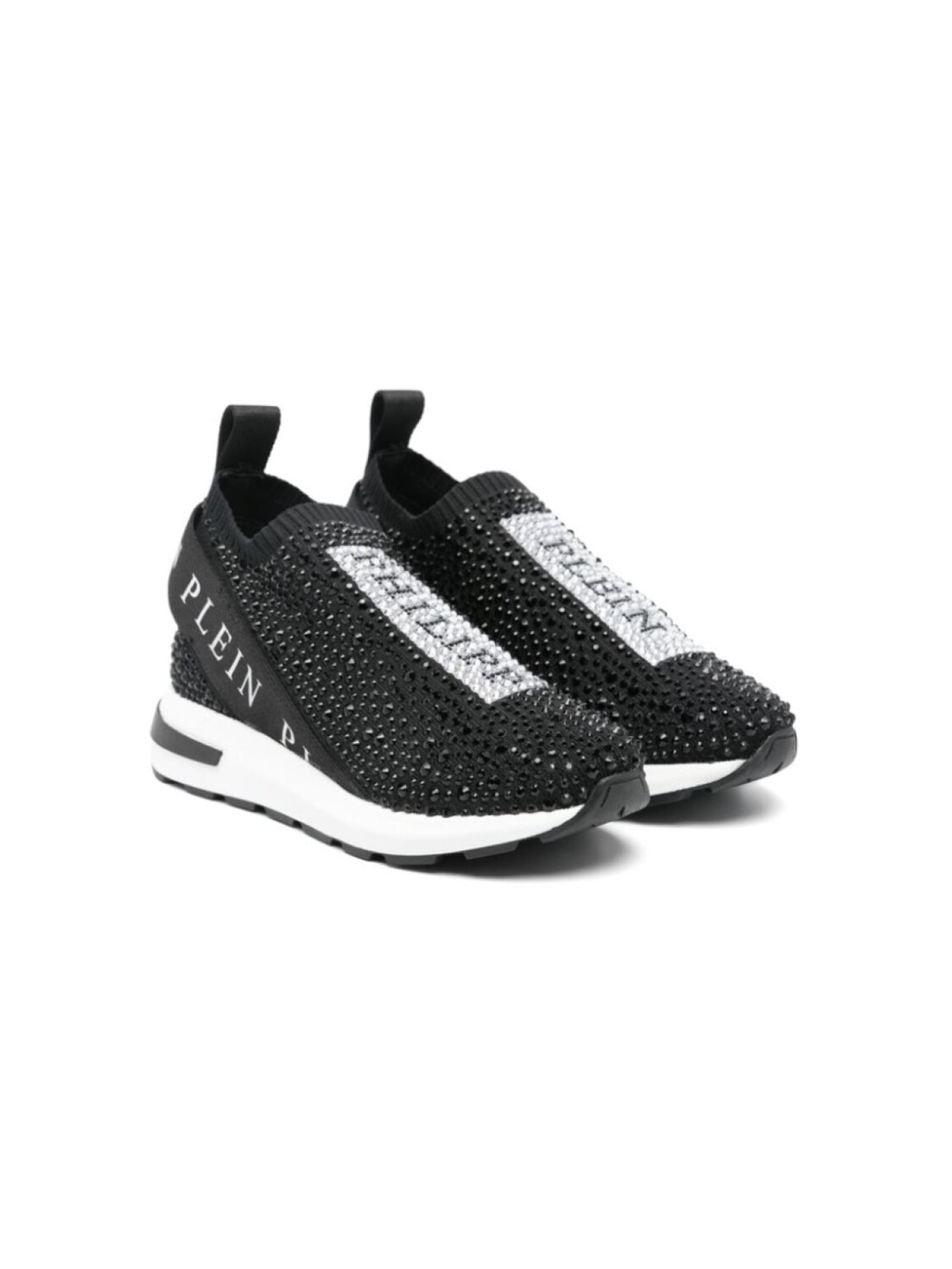 

Слипоны с кристаллами Philipp Plein Junior, черный