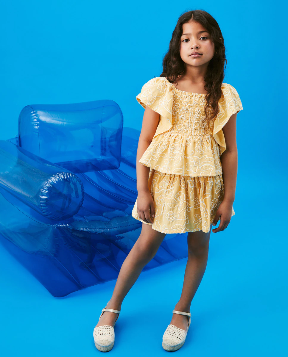 

Струящаяся юбка для девочки на резинках Kids El Corte Inglés, жёлтый