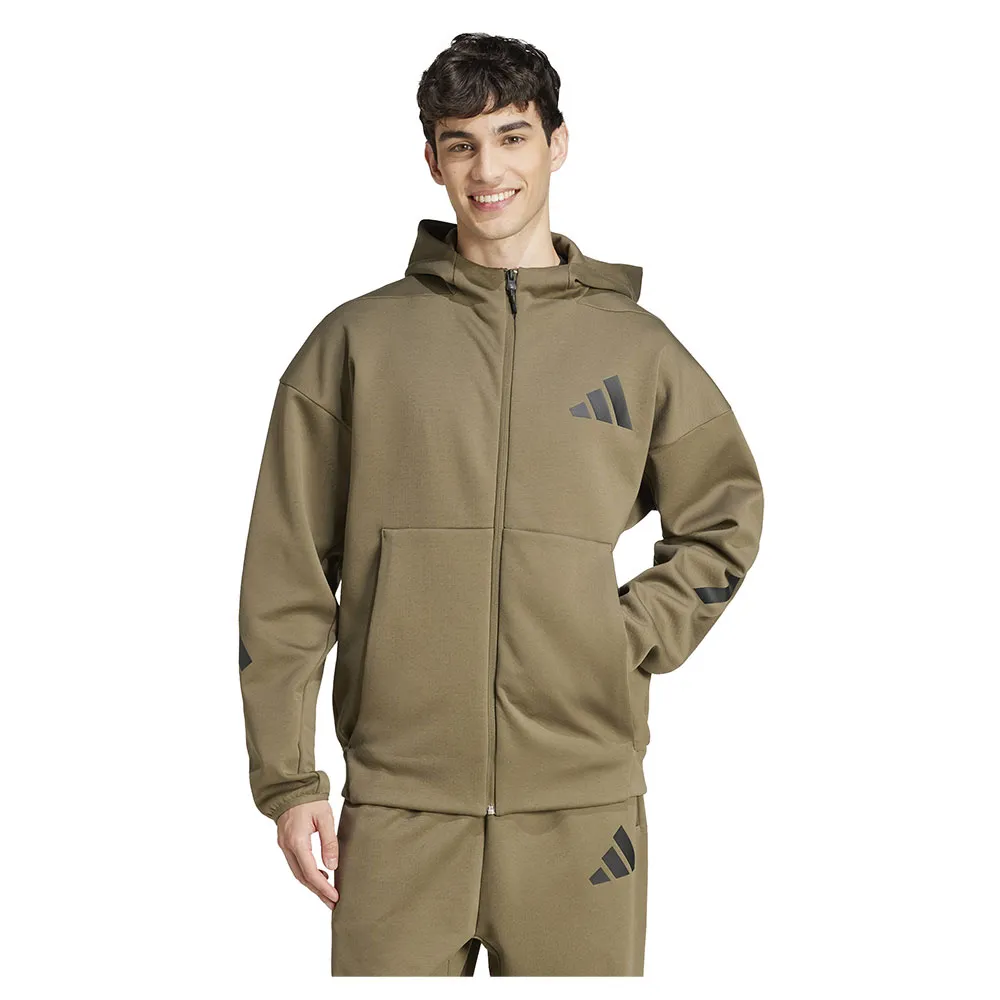 

Толстовка adidas Z.N.E full zip, коричневый