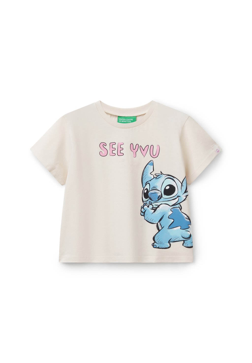 

Футболка с принтом LILO STITCH DISNEY United Colors of Benetton, слоновая кость