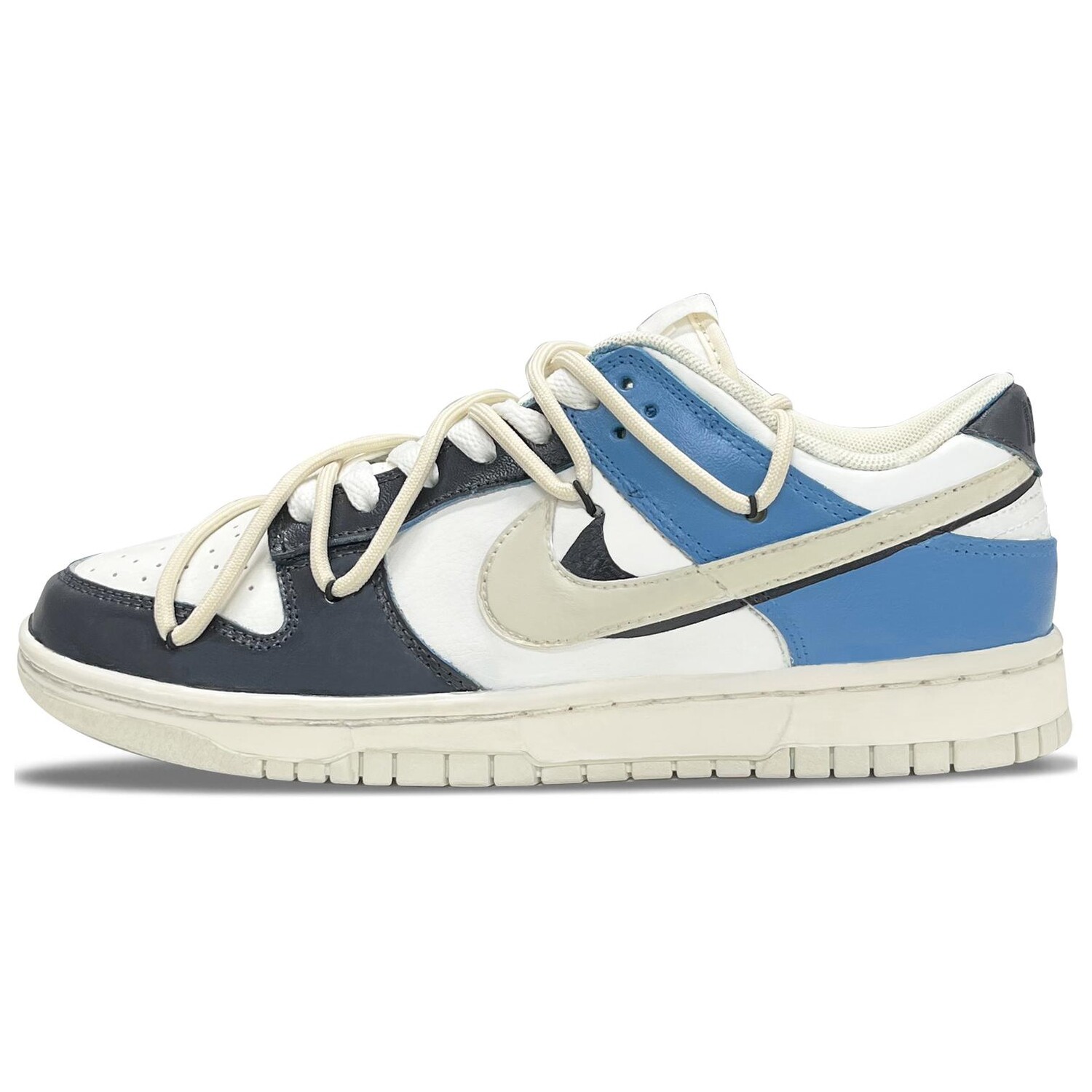 

Кроссовки Nike Dunk Skateboard Shoes Men Low-Top Blue Beige
