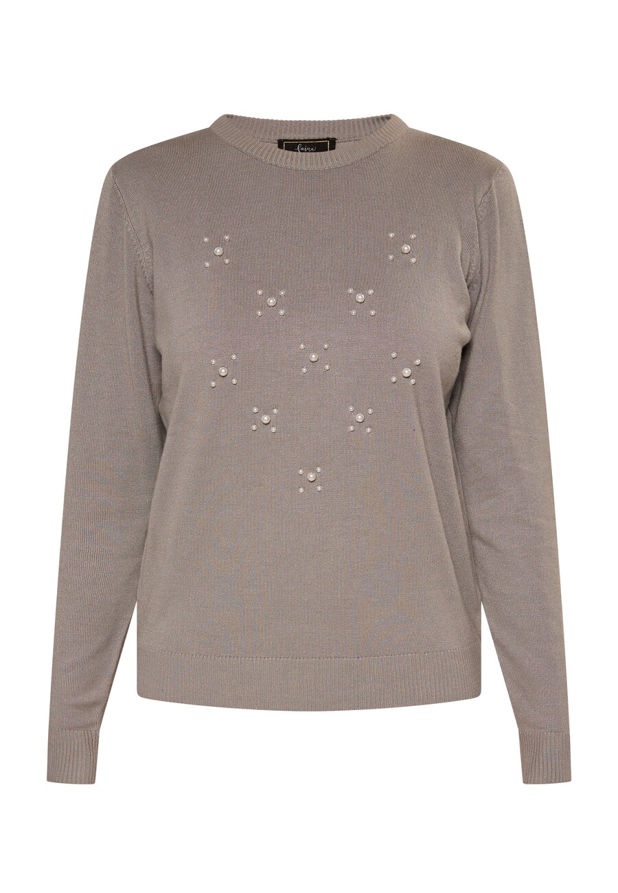 

Тонкий вязаный свитер faina Sweater, серый