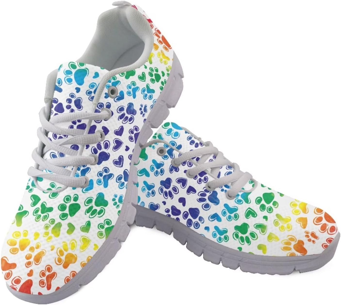 

Женские и мужские кроссовки Jeiento для ходьбы, легкие беговые кроссовки, модные кеды, Colorful Dog Paws
