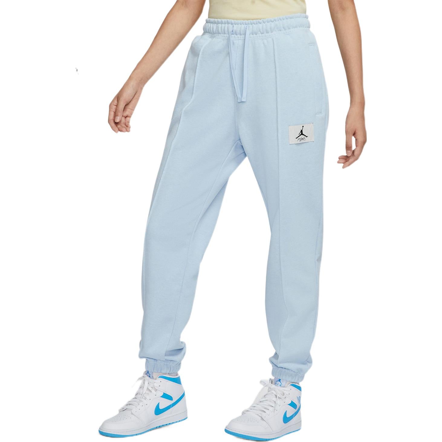 Спортивные брюки (WMNS) Nike Living Series Solid Color Logo Printing Elastic Waistband Bundle Feet Sports Pants/Trousers/Joggers Gray DD7002-438 — фото 3