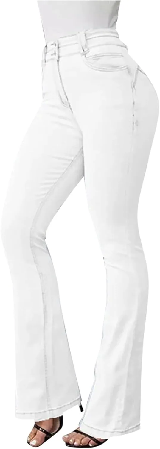 

Женские джинсы Uillui Bell Bottom с высокой посадкой на пуговицах, широкие клеш