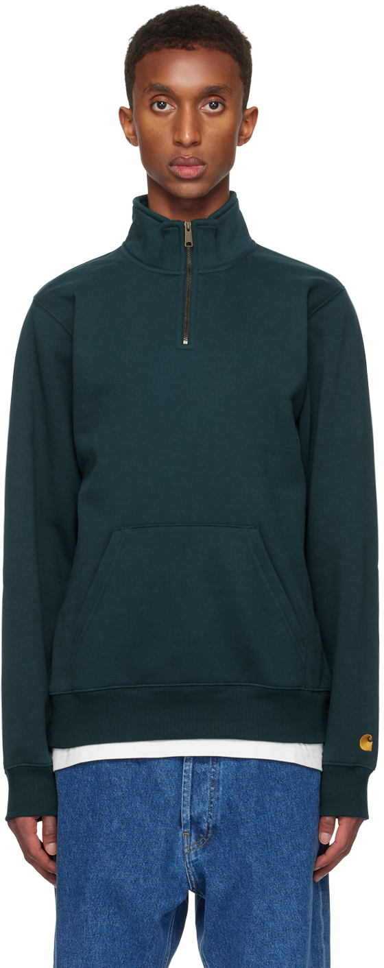 

Синяя толстовка Chase с застежкой-молнией на вороте Carhartt Work In Progress