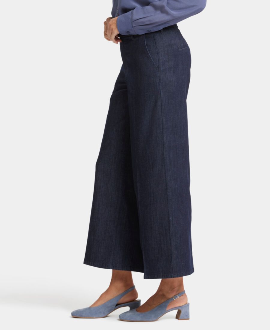 Женские джинсы-брюки Mona с широкими штанинами до щиколотки NYDJ, Lightweight Rinse — фото 3