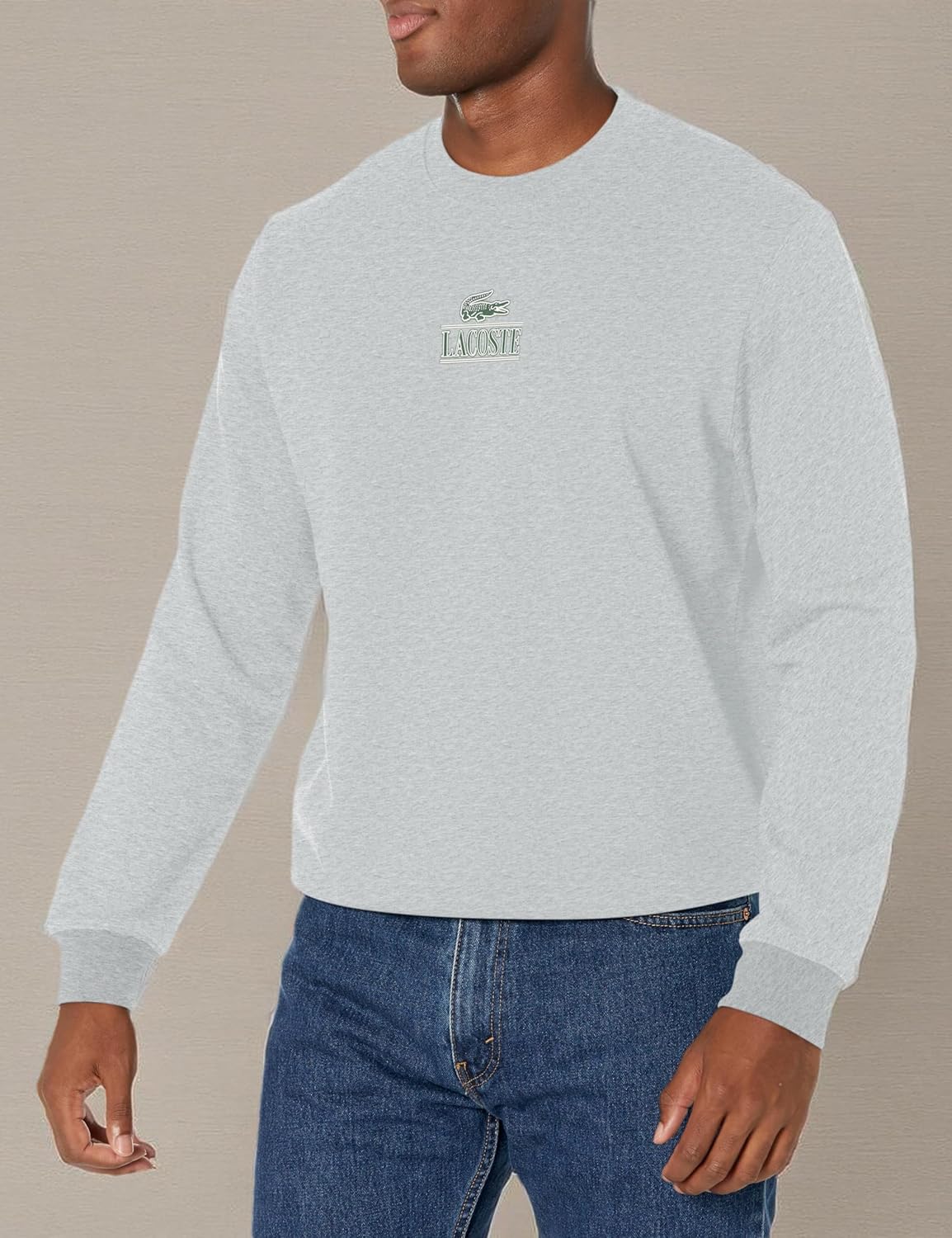 Свитшот Lacoste Core Collection, мужской, Argent Chine — фото 3