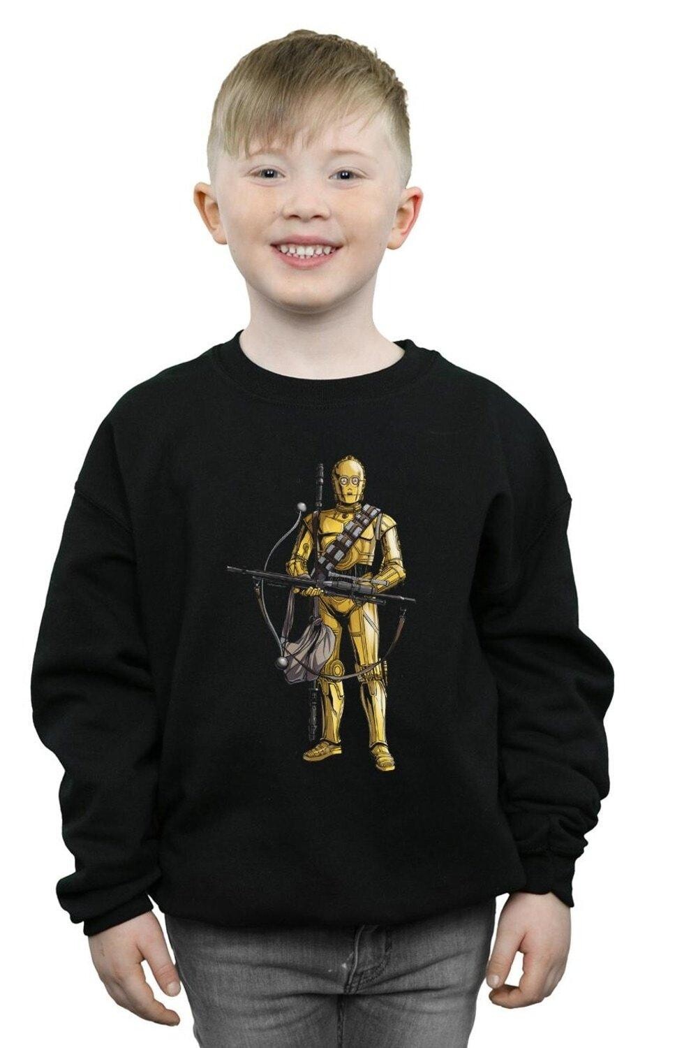 

Толстовка с бантиком «Звездные войны: Скайуокер. Восхождение» C-3PO Chewbacca Bow Caster Star Wars, черный