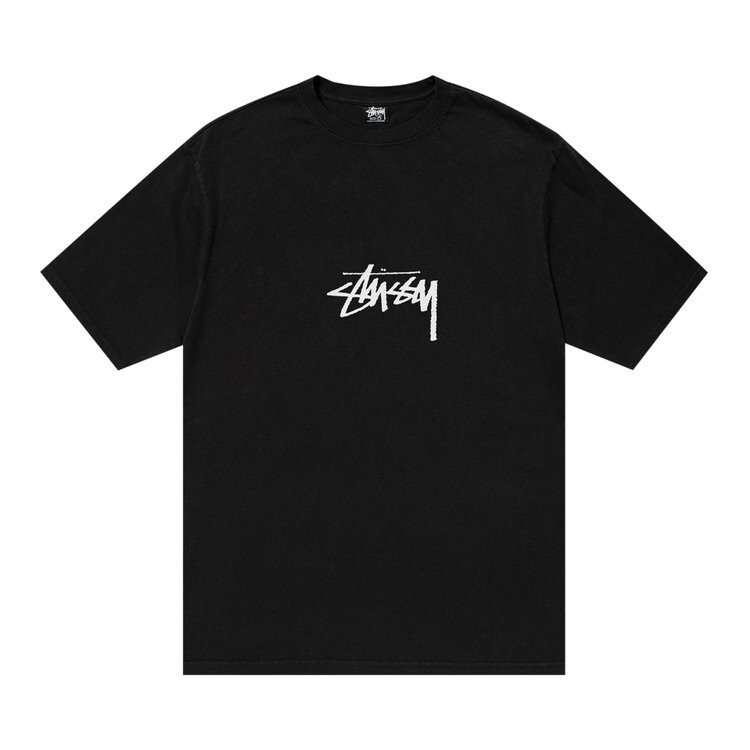 

Футболка Stussy Pigment Dyed Small Stock 'Black', черный