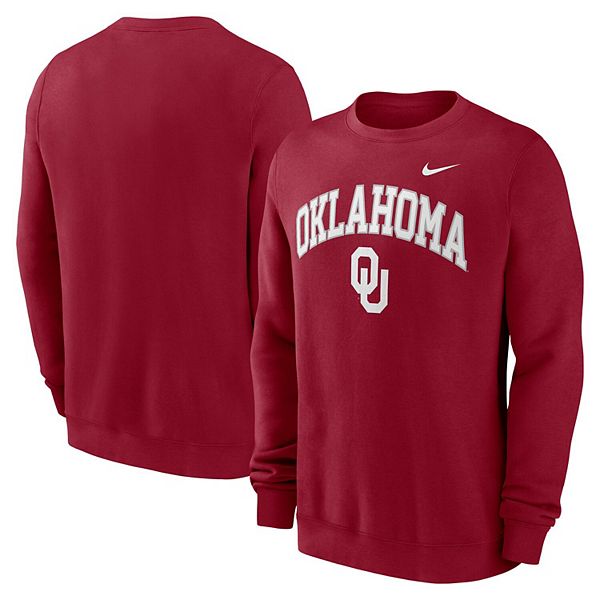 Мужской свитшот Oklahoma Sooners с арочным принтом, малиновый Nike — фото 2