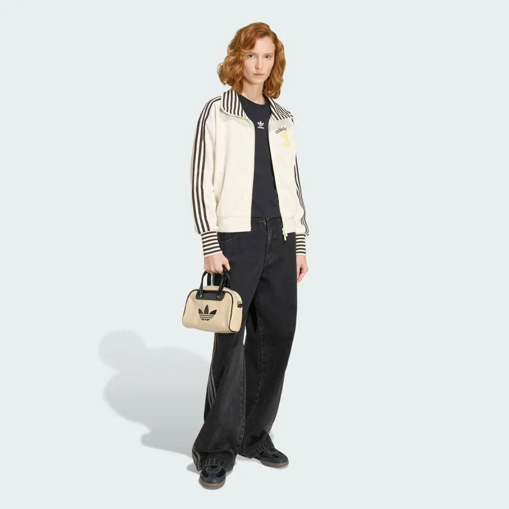 Спортивная футболка Vintage BB TT в полоску и ребристой текстуре Adidas, white — фото 3