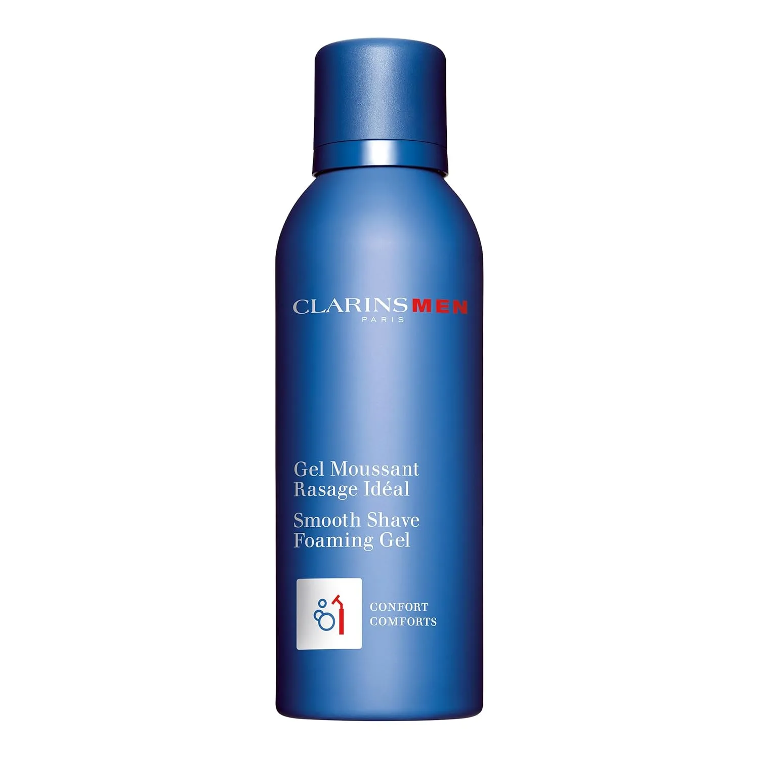 CLARINSMEN Smooth Shave Foaming Gel, увлажняющий гель для бритья, успокаивает и смягчает, тонизирует кожу, кондиционирует щетину, защищает от раздражения и порезов, 150 мл