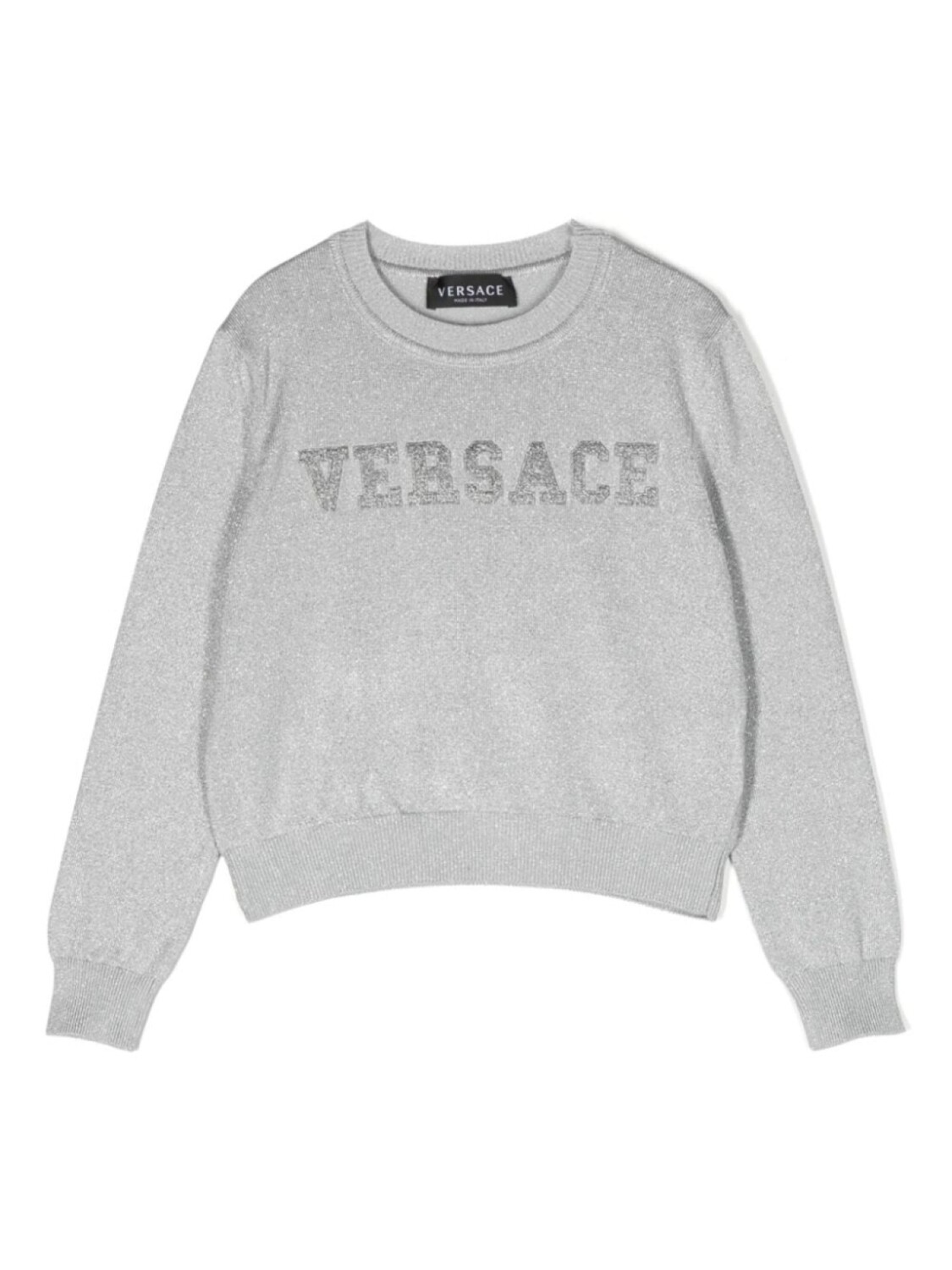 

Versace Kids джемпер с логотипом, серебристый
