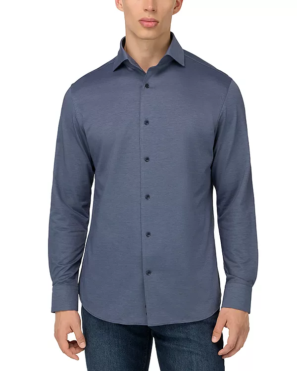 

Японская трикотажная футболка стандартного кроя Boggi Milano, синий