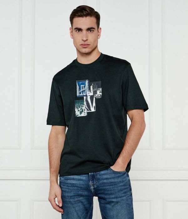 

Футболка мужская Armani Exchange с принтом, зеленый