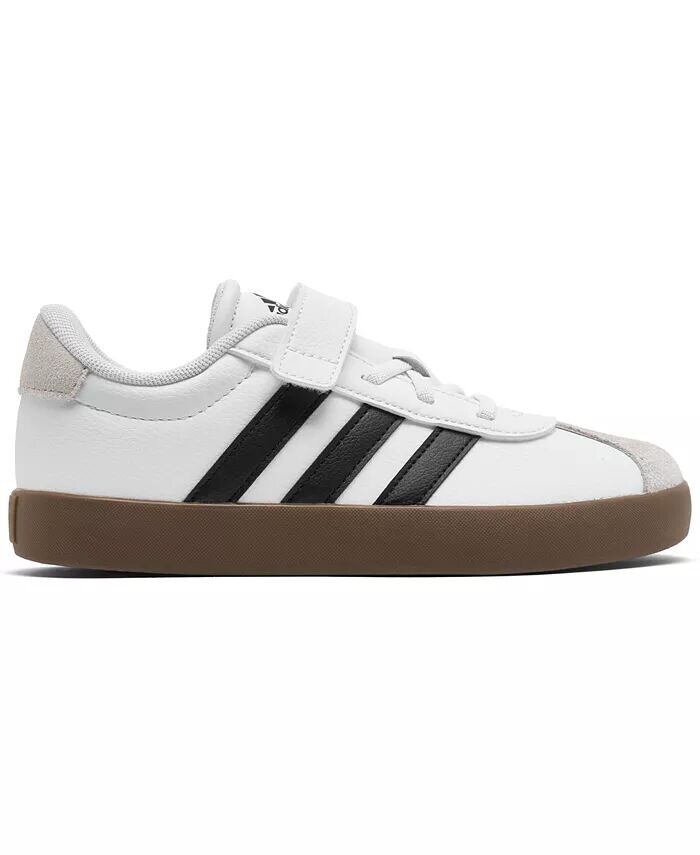 Повседневные кроссовки Little Kids VL Court 3.0 с ремешком на застежке от Finish Line Adidas, белый — фото 2