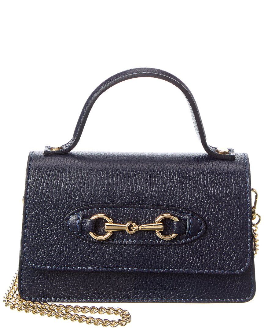 

Пергаман Нью-Йорк Рейган кожаная сумка через плечо Persaman New York, синий