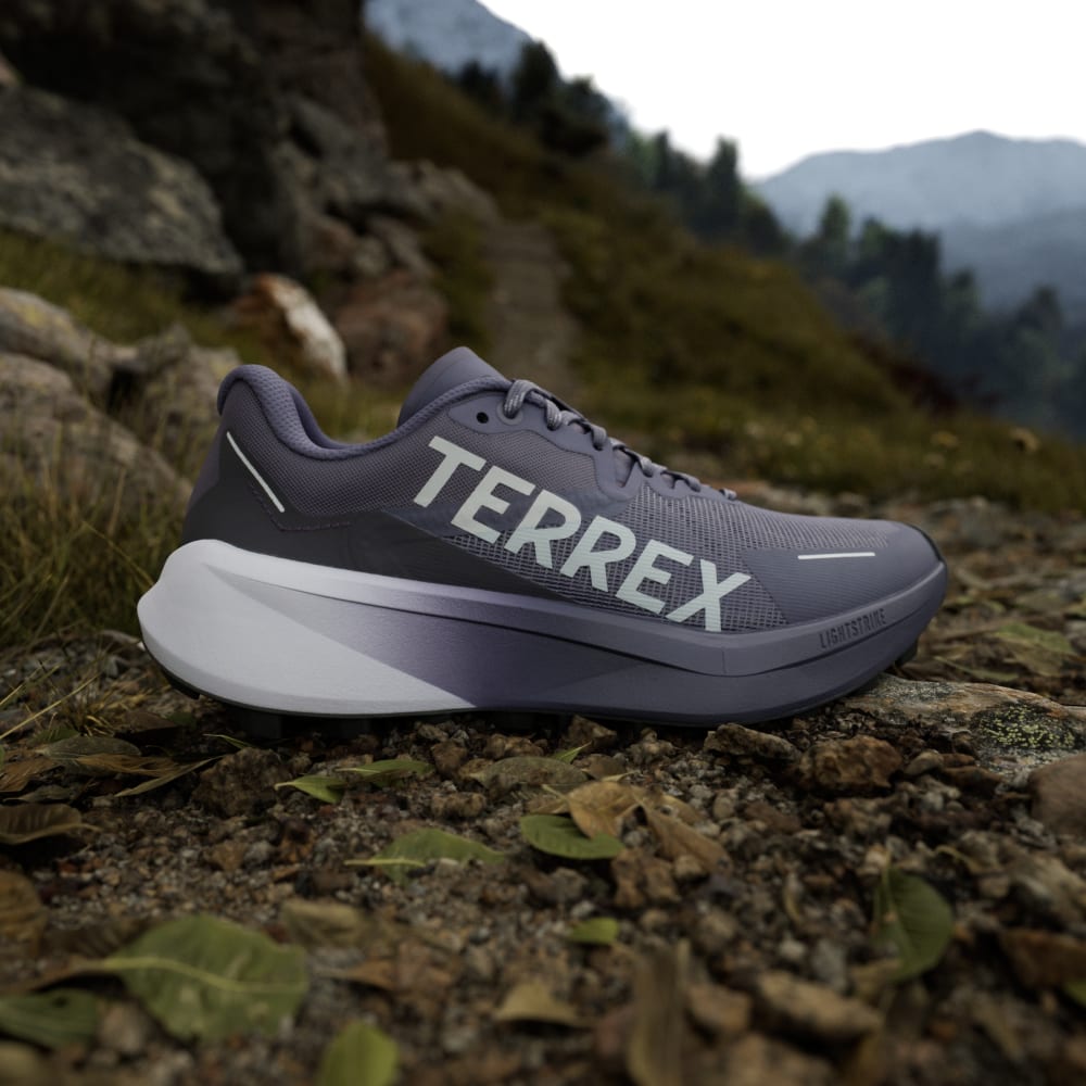 Кроссовки Adidas Terrex Agravic 3 Trail Running Shoes, цвет Preloved Violet/Grey One/Powder Plum — фото 2