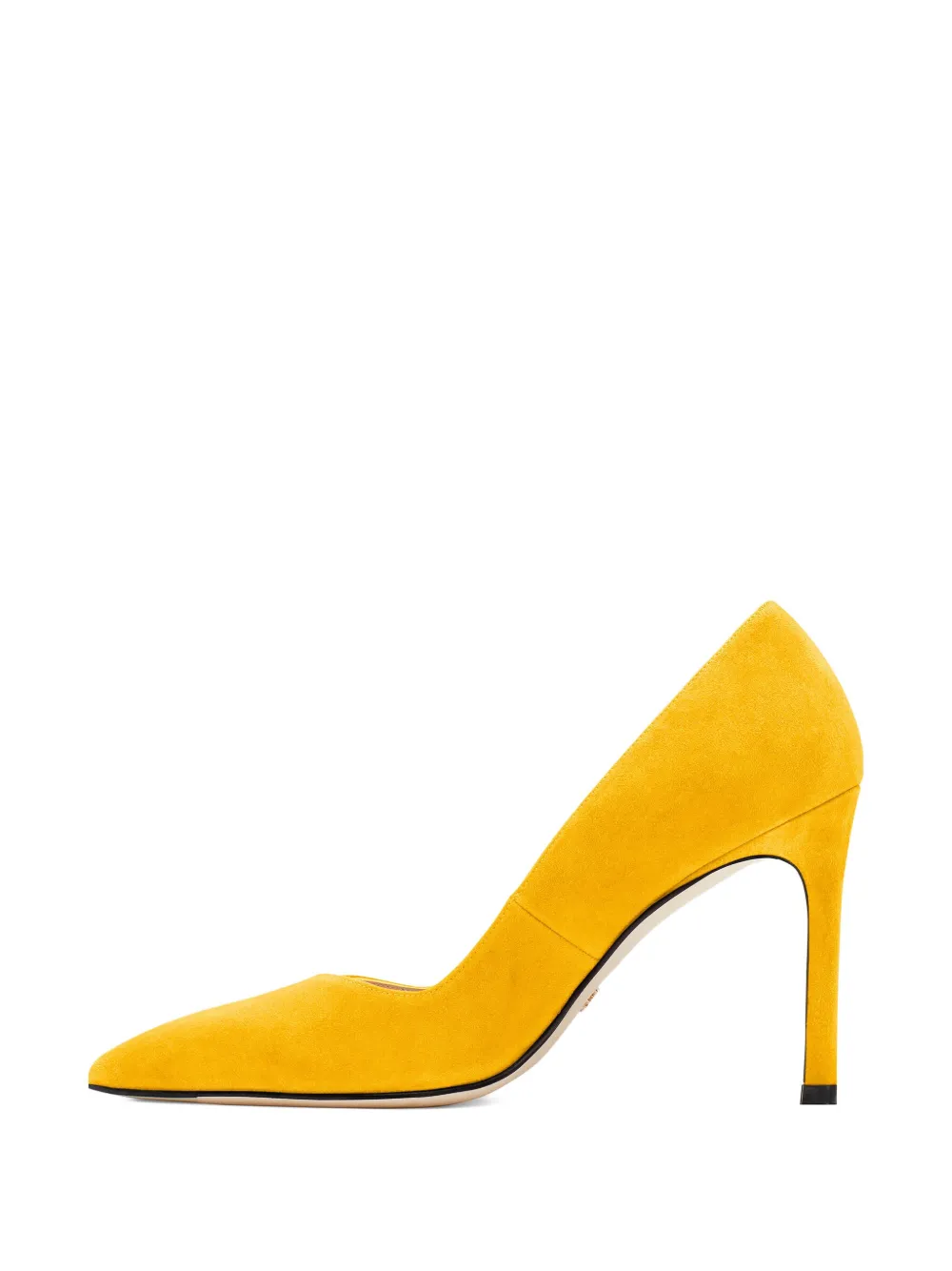 Туфли-лодочки Anny на каблуке 105 мм Stuart Weitzman, желтый — фото 4