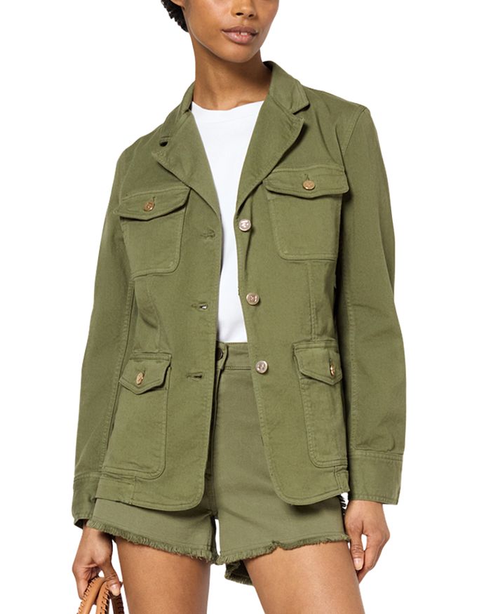 

Куртка-пиджак Ronny с монограммой и пуговицами Gerard Darel, зеленый