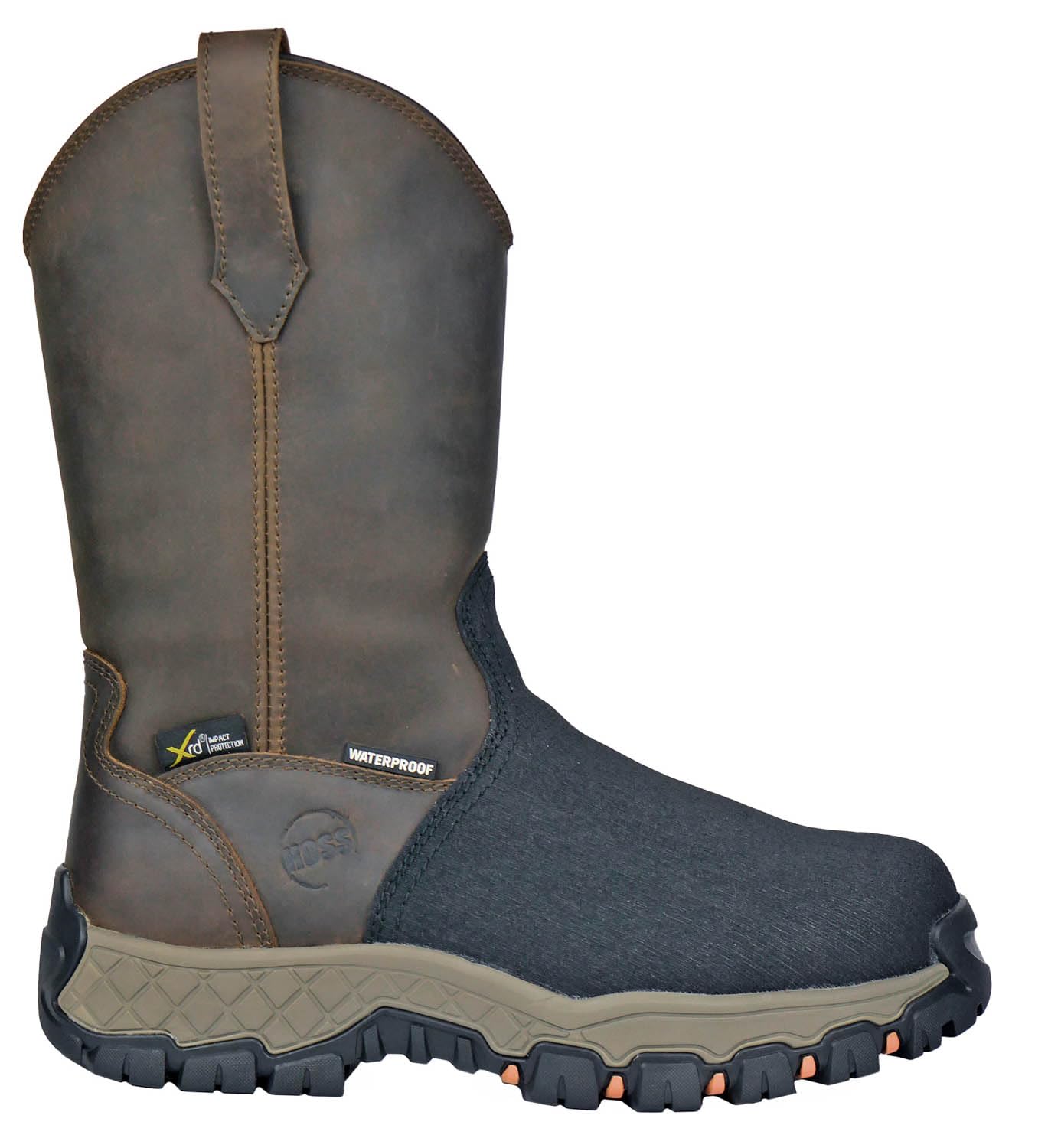 Мужские ботинки Hoss 11 Recon Waterproof Metguard Wellington с композитным носком, коричневые, размер 13 EE US — фото 4