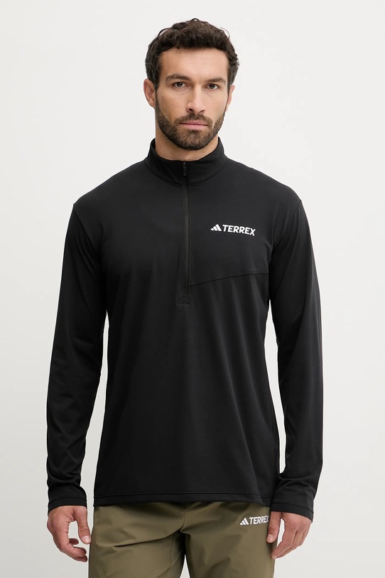 

Спортивный лонгслив Multi Half-Zip Adidas Terrex, черный