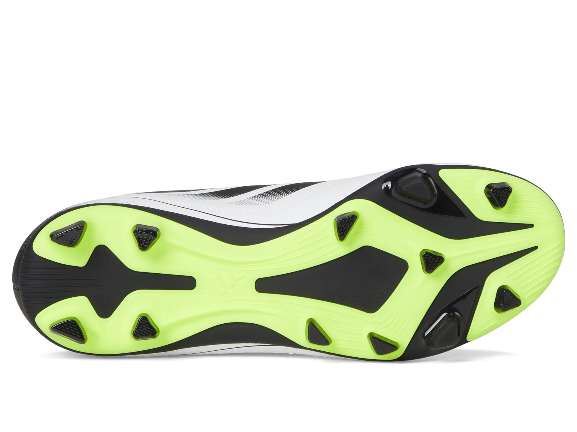 Кроссовки adidas Kids Goletto IX Laceless Firm/Multi Ground Soccer Cleats, цвет White/Black/Lucid Lemon — фото 3
