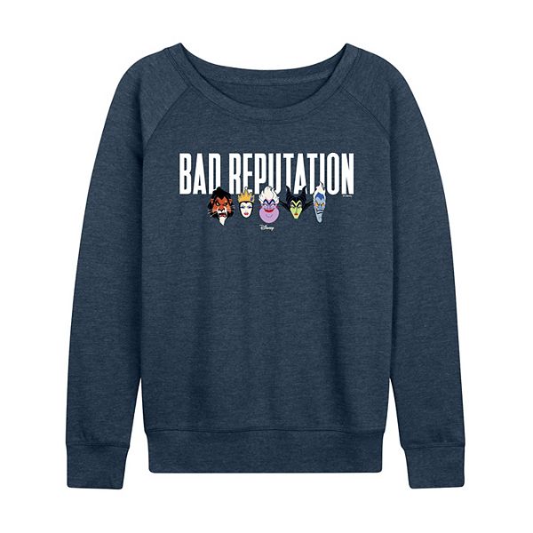 

Женская футболка с длинным рукавом Villains Bad Reputation из французского флиса Disney, Heather Indigo, Фиолетовый, Женская футболка с длинным рукавом Villains Bad Reputation из французского флиса Disney, Heather Indigo