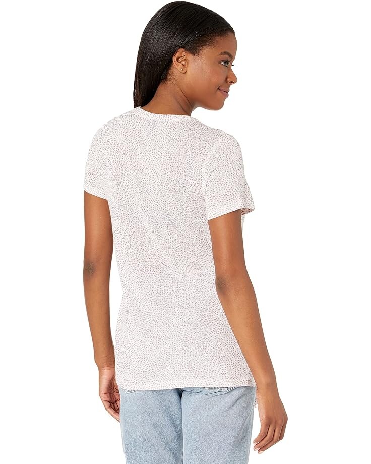 

Футболка Bobeau Side Tie Short Sleeve Tee, цвет Mauve Dot