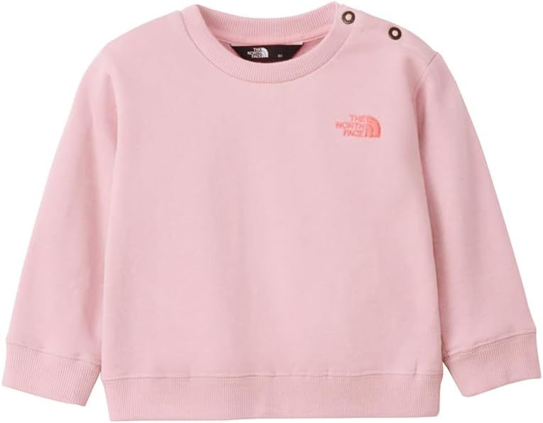 Детская спортивная толстовка The North Face с логотипом, металлический розовый