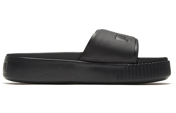 Тапочки platform bold slide black Puma, черный — фото 2